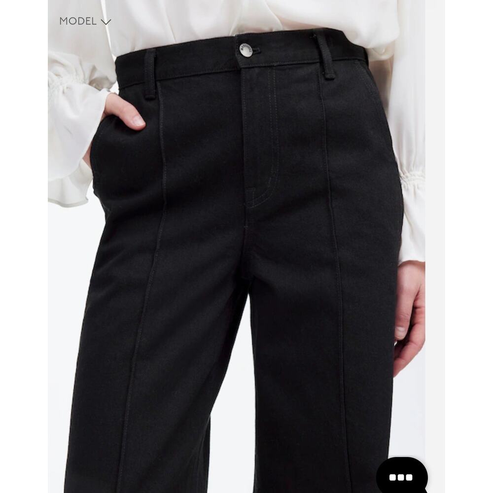 Madewell Black Wide-Leg High-Rise Jeans - Picture 4 of 7